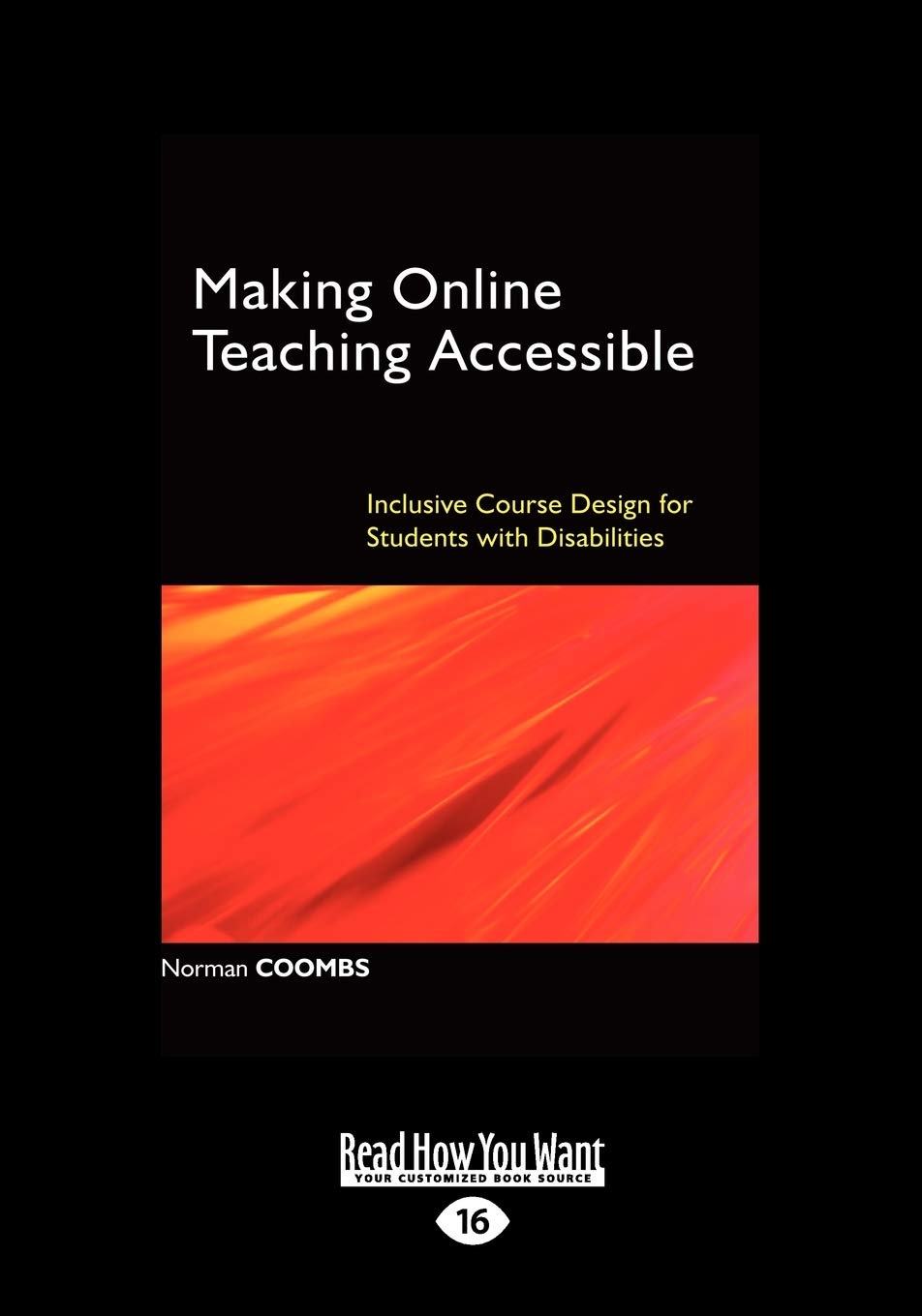 Making Online Teaching Accessible: Inclusive Course Design For Students With Disabilities,Used
