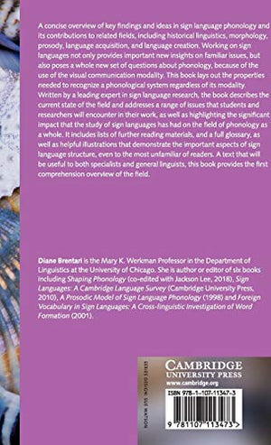 Sign Language Phonology (Key Topics in Phonology),Used