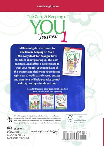 The Care And Keeping Of You Journal: For Younger Girls (American Girl Wellbeing),Used
