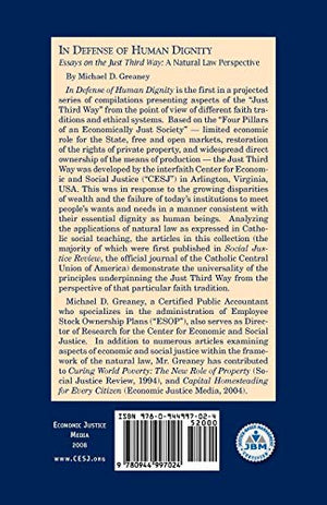 In Defense of Human Dignity,Used