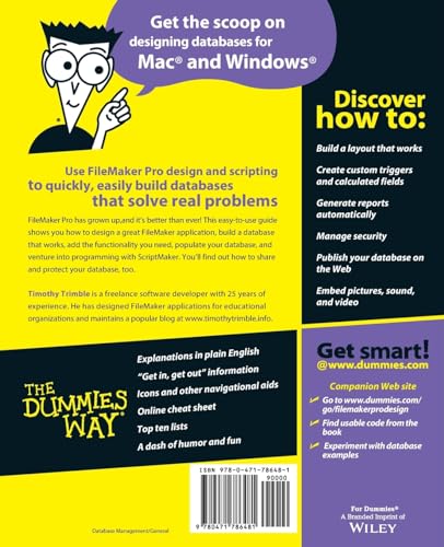 Filemaker pro Design & Scripting for Dummies,Used