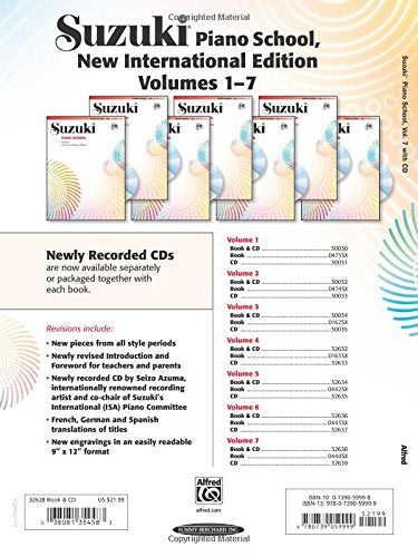 Suzuki Piano School, Vol 7: Book & CD,New