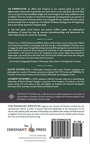 Natural Law: A Brief Introduction And Biblical Defense,Used