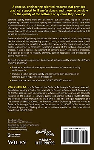 Software Quality Engineering: A Practitioner's Approach,Used