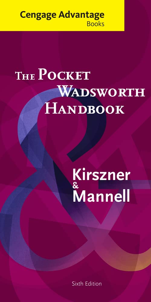 The Pocket Wadsworth Handbook,Used