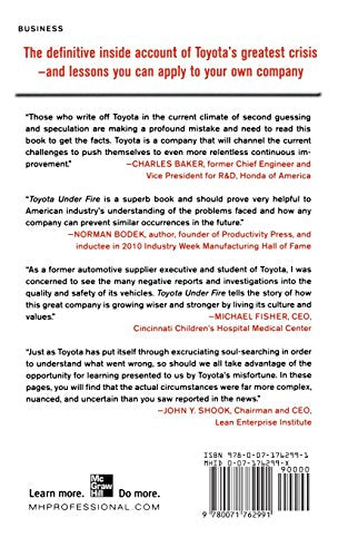 Toyota Under Fire: Lessons for Turning Crisis into Opportunity,Used