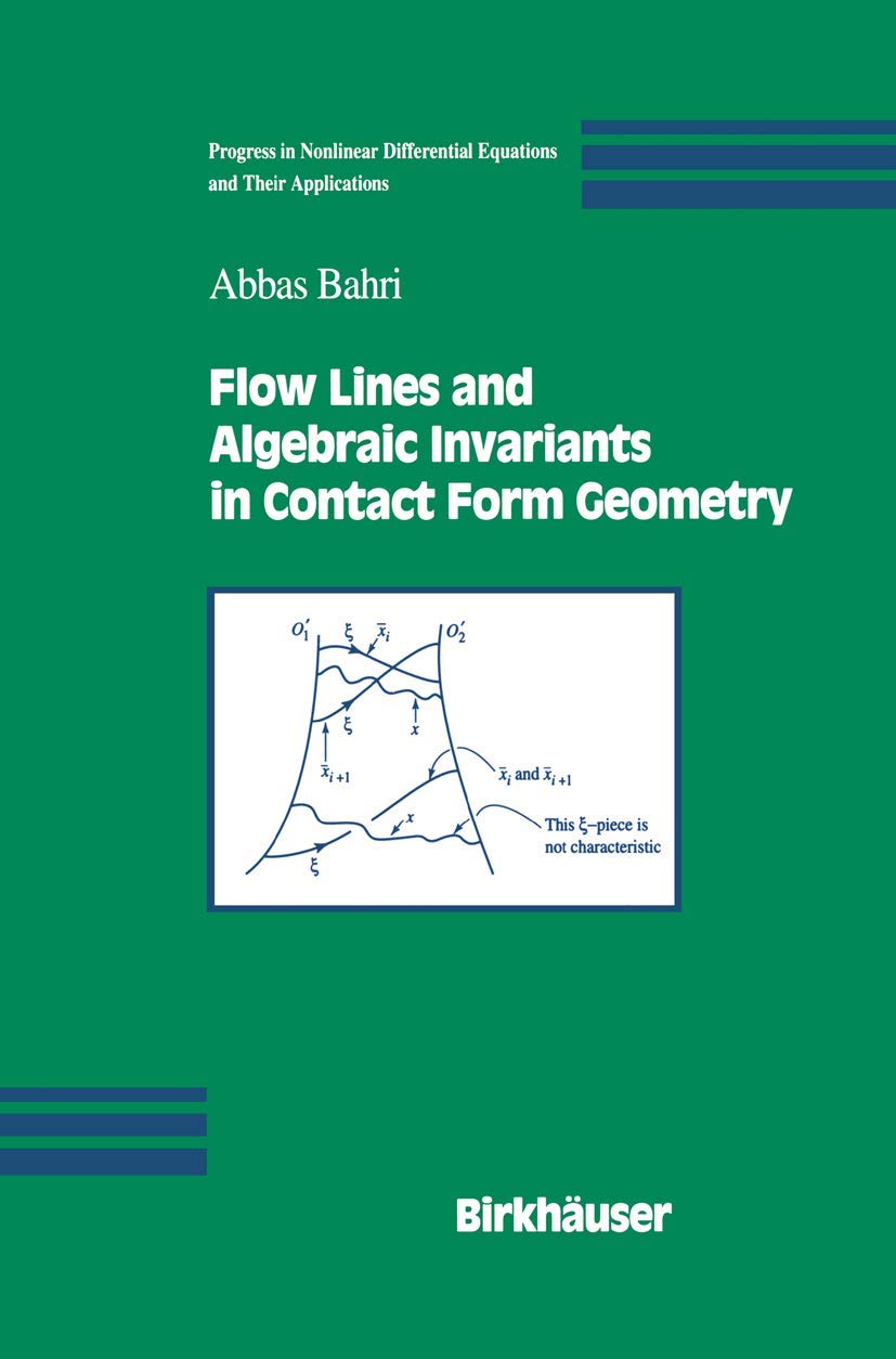 Flow Lines And Algebraic Invariants In Contact Form Geometry,Used