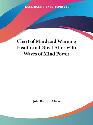 Chart of Mind and Winning Health and Great Aims with Waves of Mind Power,Used