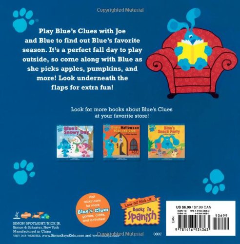 Blue's Fall Day: A LifttheFlap Story (Blue's Clues),Used
