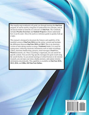 OneNote 2016  Taking Digital Notes: Supports OneNote 2010, 2013, and 2016,Used