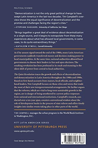 The Quiet Revolution: Decentralization and the Rise of Political Participation in Latin American Cities (Pitt Latin American Ser,New