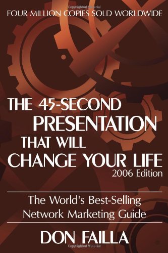 The 45 Second Presentation That Will Change Your Life: The World'S Bestselling Network Marketing Guide,Used