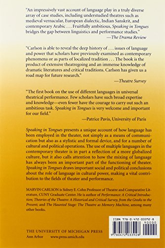 Speaking in Tongues: Languages at Play in the Theatre,Used