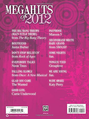 Megahits of 2012: Easy Piano,Used