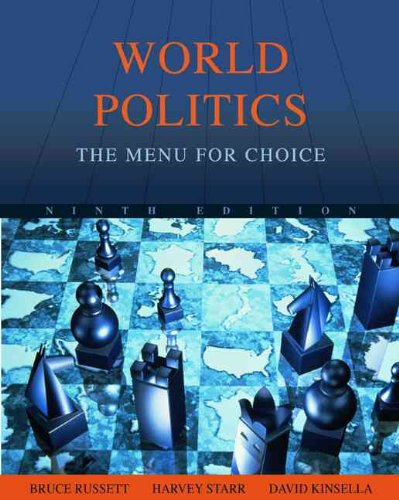 World Politics: The Menu for Choice,Used