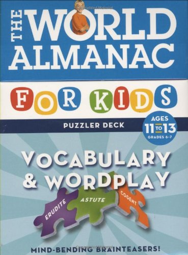 World Almanac Puzzler Deck: Vocabulary & Wordplay Ages 1113  Grades 67,Used