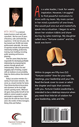 Fortune Cookie Leadership: Wisdom for Leadership, Sales & Life,Used