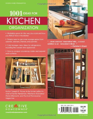 1001 Ideas for Kitchen Organization: The Ultimate Source Book for Storage Ideas and Materials (Creative Homeowner),Used