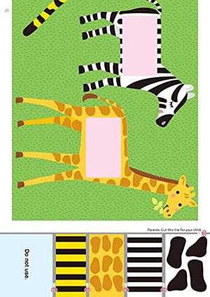 Play Smart Cutting and Pasting Age 2+: Preschool Activity Workbook with Stickers for Toddlers Ages 2, 3, 4: Build Strong Fine Mo,Used