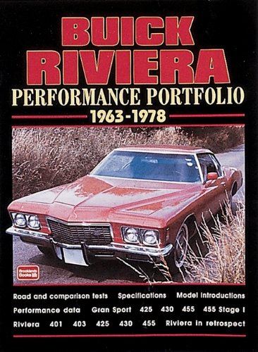 Buick Riviera 196378 Performance Portfolio,New