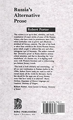 Russia's Alternative Prose,Used