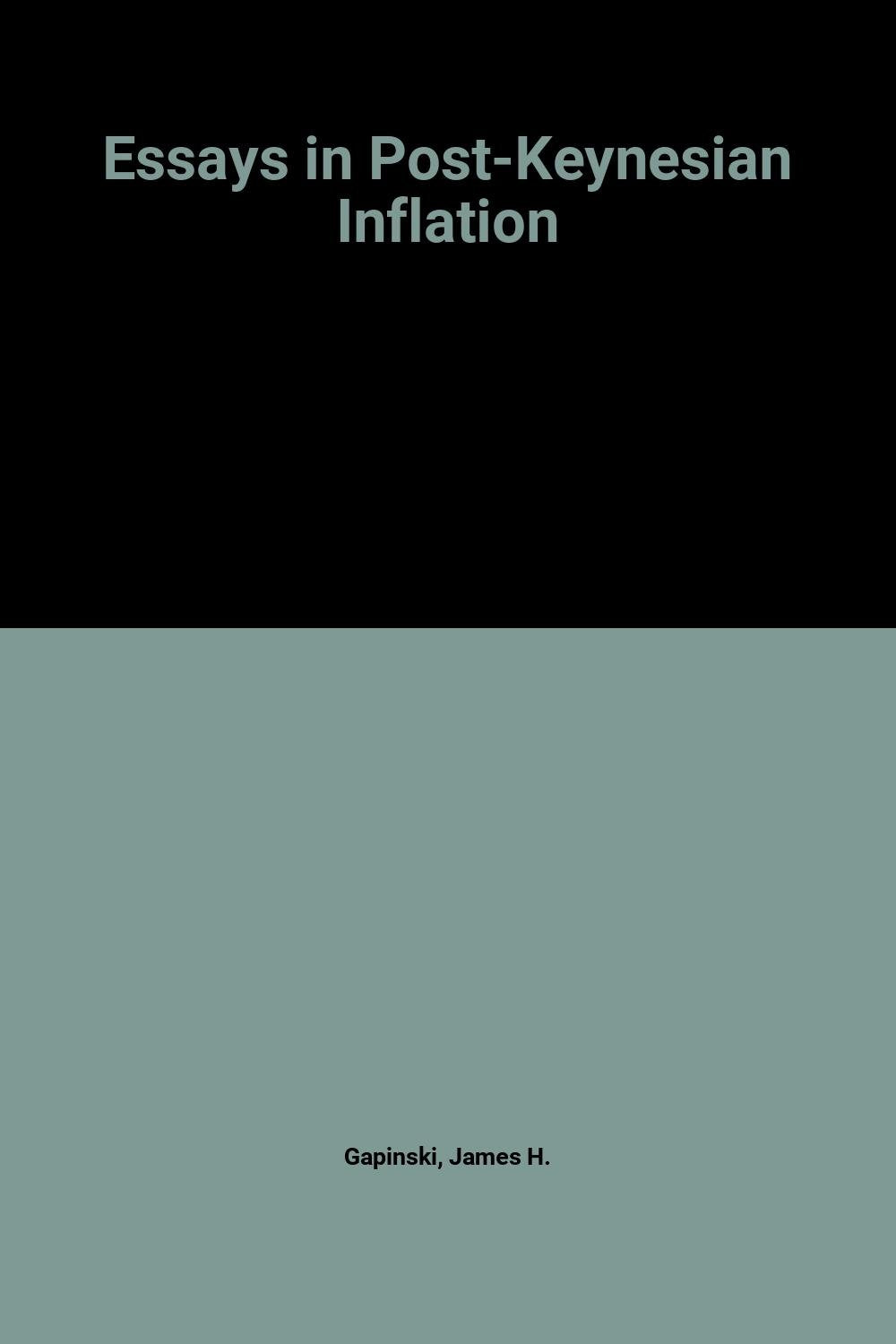 Essays In Postkeynesian Inflation-new,New