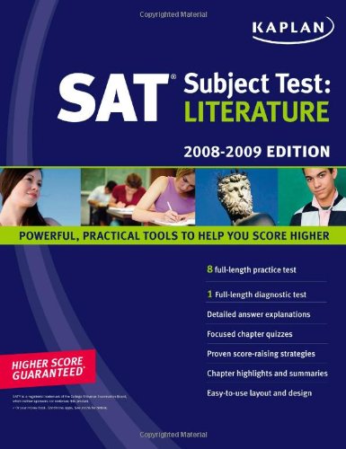 Kaplan SAT Subject Test: Literature, 20082009 Edition,Used