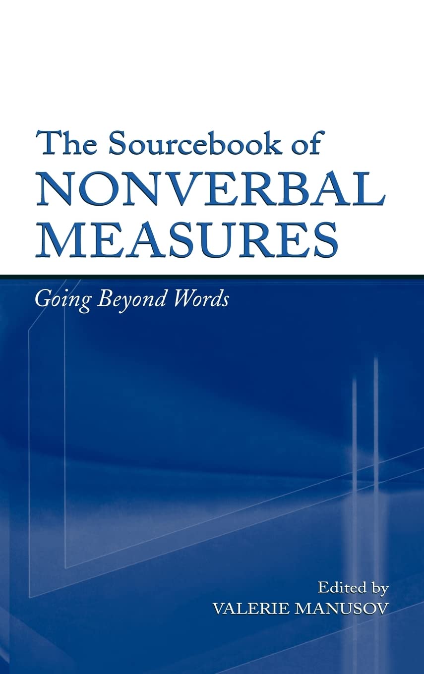 The Sourcebook Of Nonverbal Measures: Going Beyond Words,Used