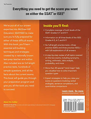 McGrawHill Education SSAT/ISEE 20162017,Used