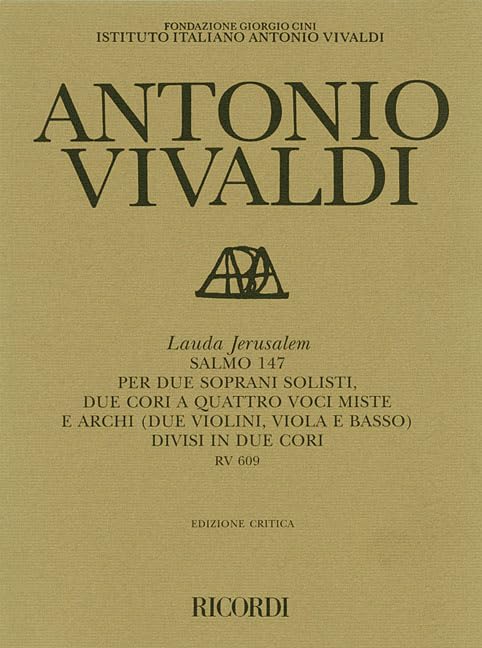 Antonio Vivaldi  Lauda Jerusalem: (Psalm 147) RV 609,Used