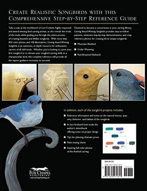 Carving AwardWinning Songbirds: An Encyclopedia of Carving, Sculpting and Painting Techniques (Fox Chapel Publishing) Comprehen,Used