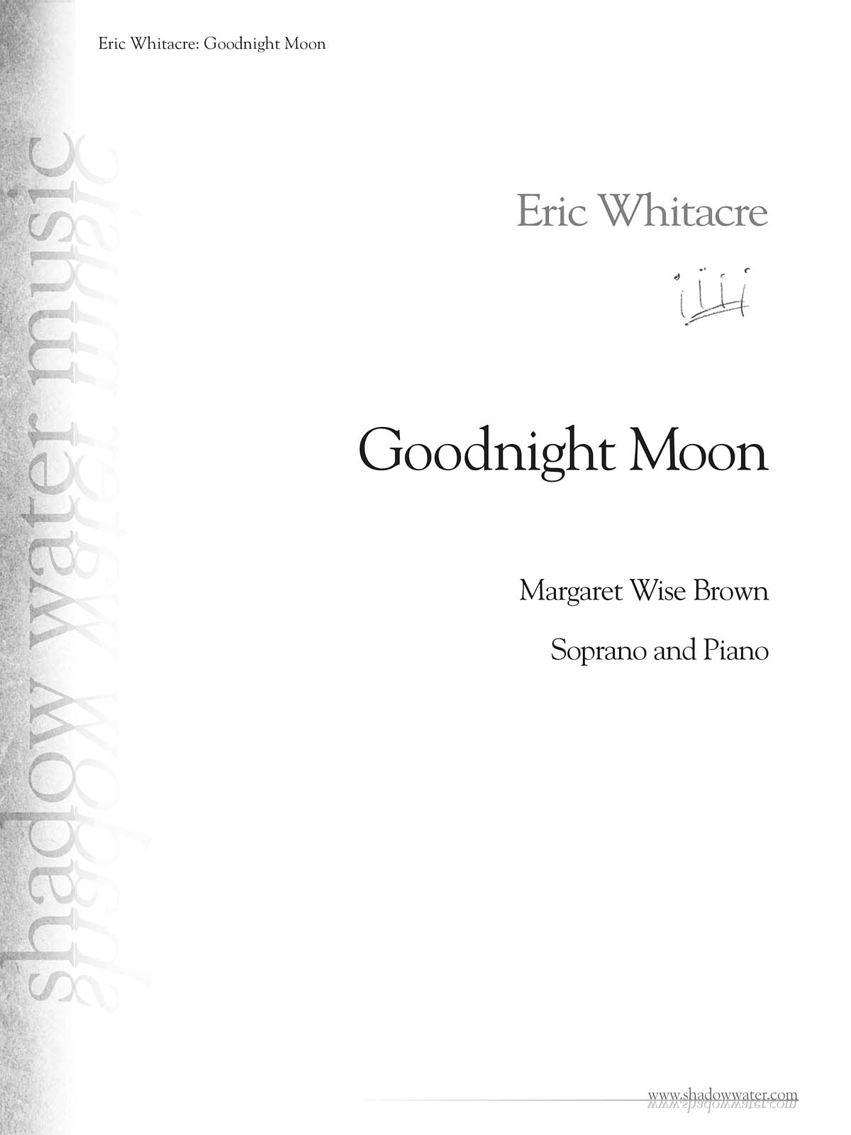 Goodnight Moon: For Soprano And Piano (Shadow Water Music),Used