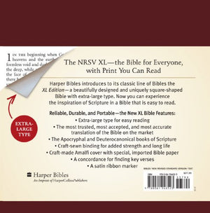 NRSV XL with Apocrypha (burgundy),Used