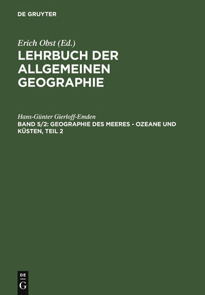 Geographie Des Meeres  Ozeane Und Ksten, Teil 2 (Lehrbuch Der Allgemeinen Geographie) (German Edition),Used