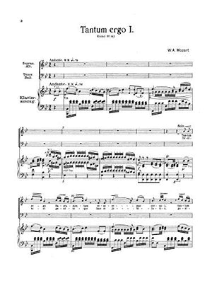 Two Tantum Ergos, K. 142 K. 197: SATB (Orch.) (Latin Language Edition) (Kalmus Edition) (Latin Edition),Used