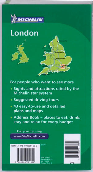 Michelin Green Guide London (Michelin Green Guides),Used