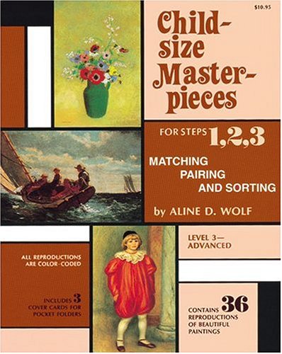 ChildSize Masterpieces for Steps 1, 2, 3 of Matching pairing and sortingy, Level 3Advanced,New