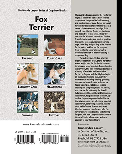 Fox Terrier (CompanionHouse Books) A Kennel Club Book (Comprehensive Owner's Guide),Used