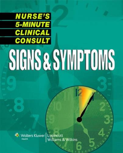 Nurse's 5minute Clinical Consult: Signs & Symptoms,Used