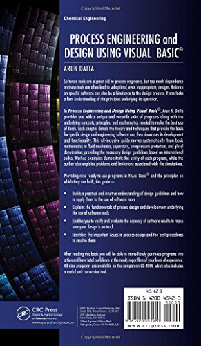 Process Engineering and Design Using Visual Basic,Used