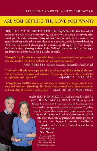 Getting The Love You Want: A Guide For Couples, 20Th Anniversary Edition,Used
