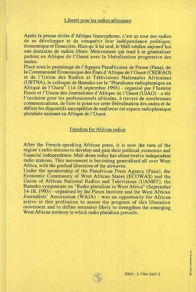 Libert pour les radios africaines: Freedom for African Radios,Used