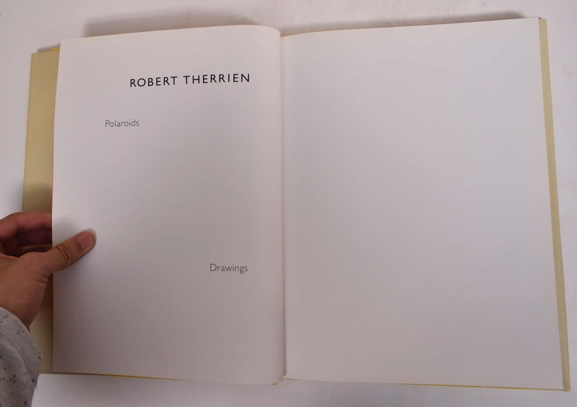 Robert Therrien: Polaroids And Drawings,Used