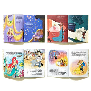 Disney Princess Little Golden Book Library  6 Little Golden Books: Tangled; Brave; The Princess and the Frog; The Little Merma,New