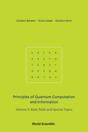 Principles Of Quantum Computation And Information  Volume Ii: Basic Tools And Special Topics,Used