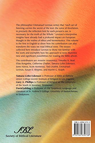 Levinas and Biblical Studies (Semeia Studies),Used