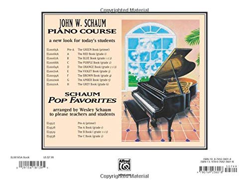 John W. Schaum Piano Course: PreA : The Green Book,Used