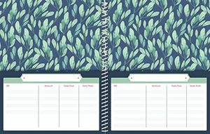 Bill Organizer: Keep Life Organized (Includes 12 Pockets and Password Log),New