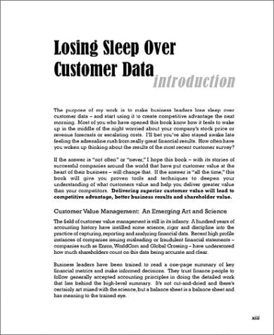 Mastering Customer Value Management: The Art and Science of Creating Competitive Advantage,Used