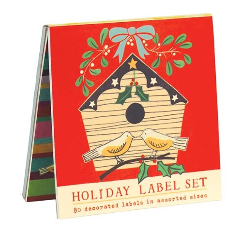 Galison Birdhouse Holiday Book of Labels (31792),Used